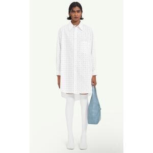 Maison Margiela MM6 Oversized Dot Shirt Dress NWT, Size Small Women’s, XS Mens